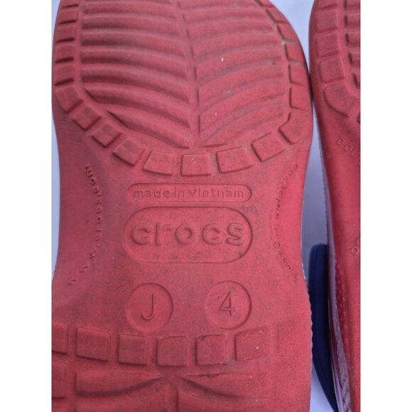 Crocs Classic American Flag Clog Youth Boys/ Girls Sz J 4 - Picture 8 of 9